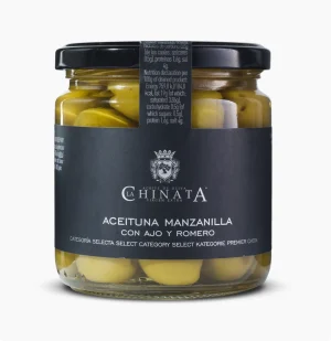aceituna con ajo y romero Olivy Manzanilla S Česnekem A Rozmarýnem