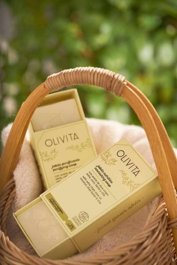Čistící Mýdlo s Extra Panenským Olivovým Olejem, Konopím, Spirulinou a Camu Camu OLIVITA