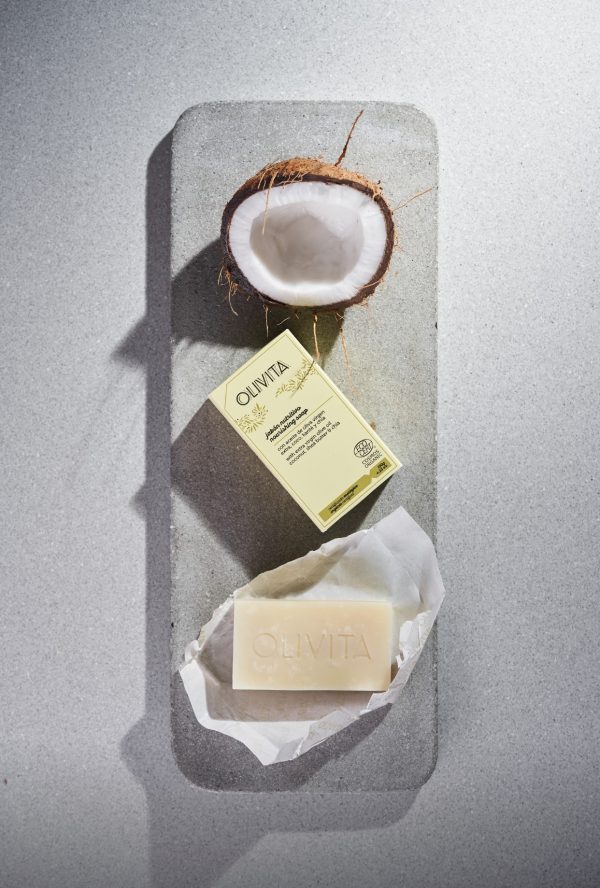 Vyživující Mýdlo s Extra Panenským Olivovým Olejem, Kokosem, Bambuckým a Chia OLIVITA