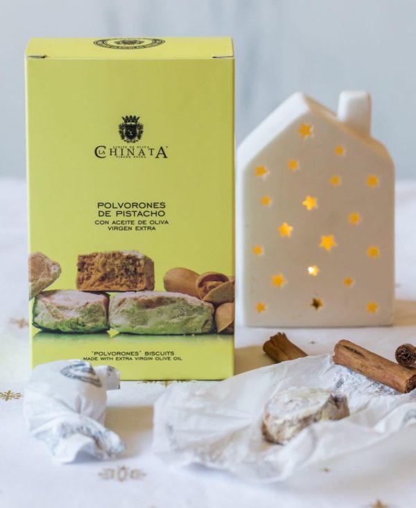 Polvorones s Pistáciemi a Extra Panenským Olivovým Olejem