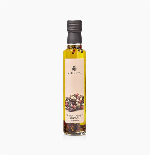 condimento-a-base-de_aceite-de-oliva-virgen-extra-y-pimientas-la-chinata.jpg Olej Ochucený Pepřem