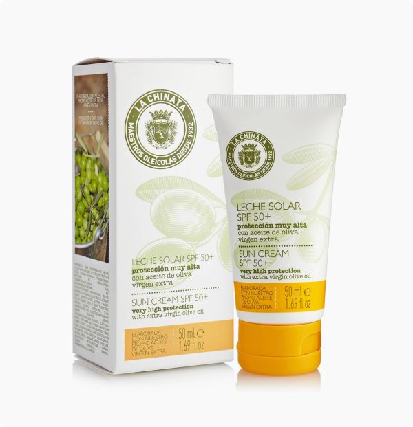 Mléko na Opalování na Obličej SPF 50+ s Extra Panenským Olivovým Olejem