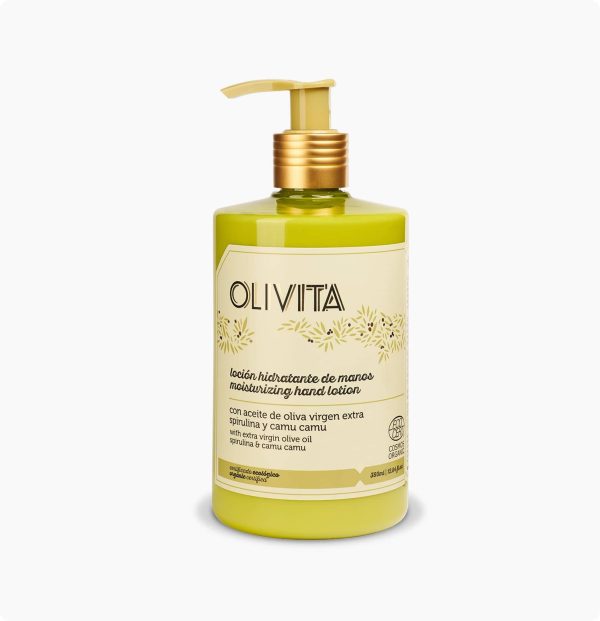 Hydratační Mléko Na Ruce s Extra Panenským Olivovým Olejem, Spirulinou a Camu Camu OLIVITA