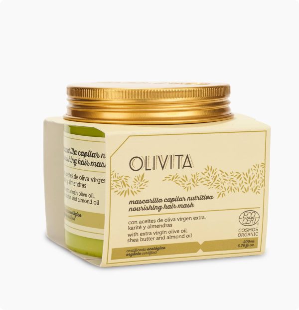 mascarilla-capilar-nutritiva-con-aceite-de-oliva-virgen-extra-olivita-la-chinata.jpg Vyživující Vlasová Maska s Extra Panenským Olivovým, Bambuckým a Mandlovým olejem OLIVITA