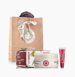 regalo-body-butter-y-lip-gloss-la-chinata.jpg Dárkové Balení Tělové Máslo A Lesk Na Rty Třešeň