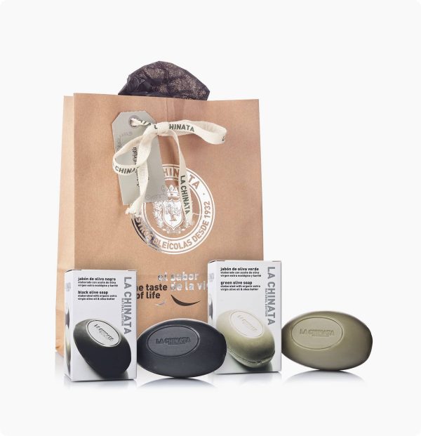 regalo-jabon-verde-y-negro-la-chinata_1_.jpg Dárkové Balení Černé Mýdlo A Zelené Mýdlo Natural Edition