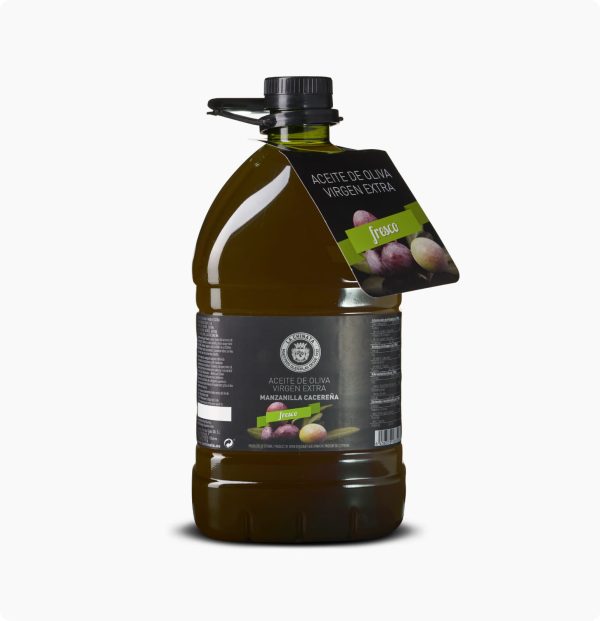 Čerstvý Extra Panenský Olivový Olej Manzanilla Cacereña Pet Láhev 3 l