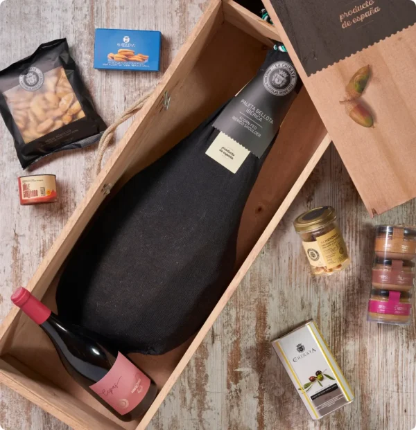 BOX-paleta-989x1024 Dřevěná Dárková Kazeta Iberská Šunka Paleta