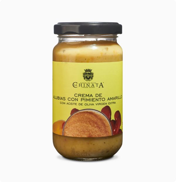 crema-de-alubias Krém z Fazolí a Žluté Papriky s Extra Panenským Olivovým Olejem