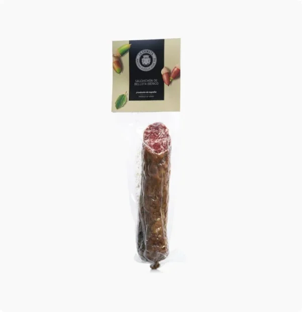 salchichon-de-bellota-iberico-la-chinata-750x776 Kousek Iberské Klobásy Salchichón z Prasat Krmených Žaludy
